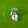 Mini Doll Umbrella-Holding Kissing Couple Figurines Ornament Lovers Figure Cake Decorations DIY Miniatures Desktop Decor Gifts Oasis Select A3