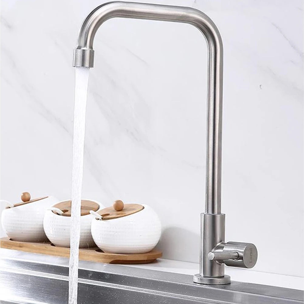 304 Stainless Steel Kitchen Faucet Water Purifier Single Cold Water Tap Deck Mounted Kitchen Sink Faucet Oasis Select
