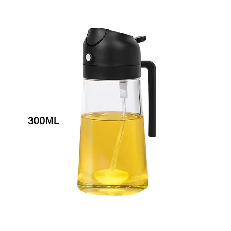 200/300/500ml Oil Spray Bottle BBQ Cooking Olive Oil Sprayer Kitchen Baking Oil Alcohol spray Empty Bottle Vinegar Bottle Oasis Select 300 ML Black-B