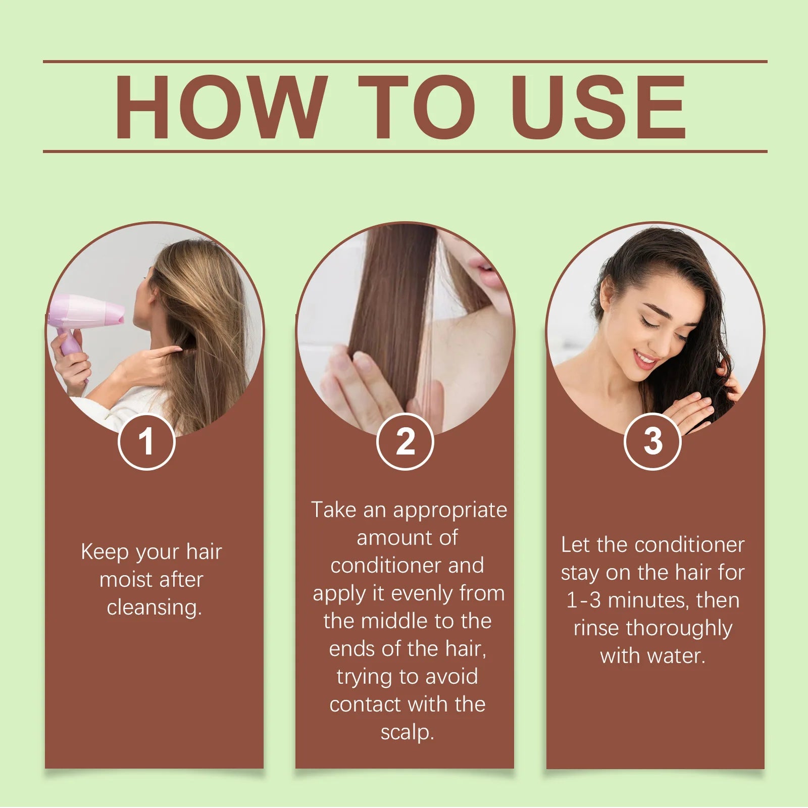 Hoegoa Avocado Oil Hair Care Set Improve Growth Thicken Deep Cleaning Plants Extract For Silky Hair Shampoo Conditioner Products Oasis Select