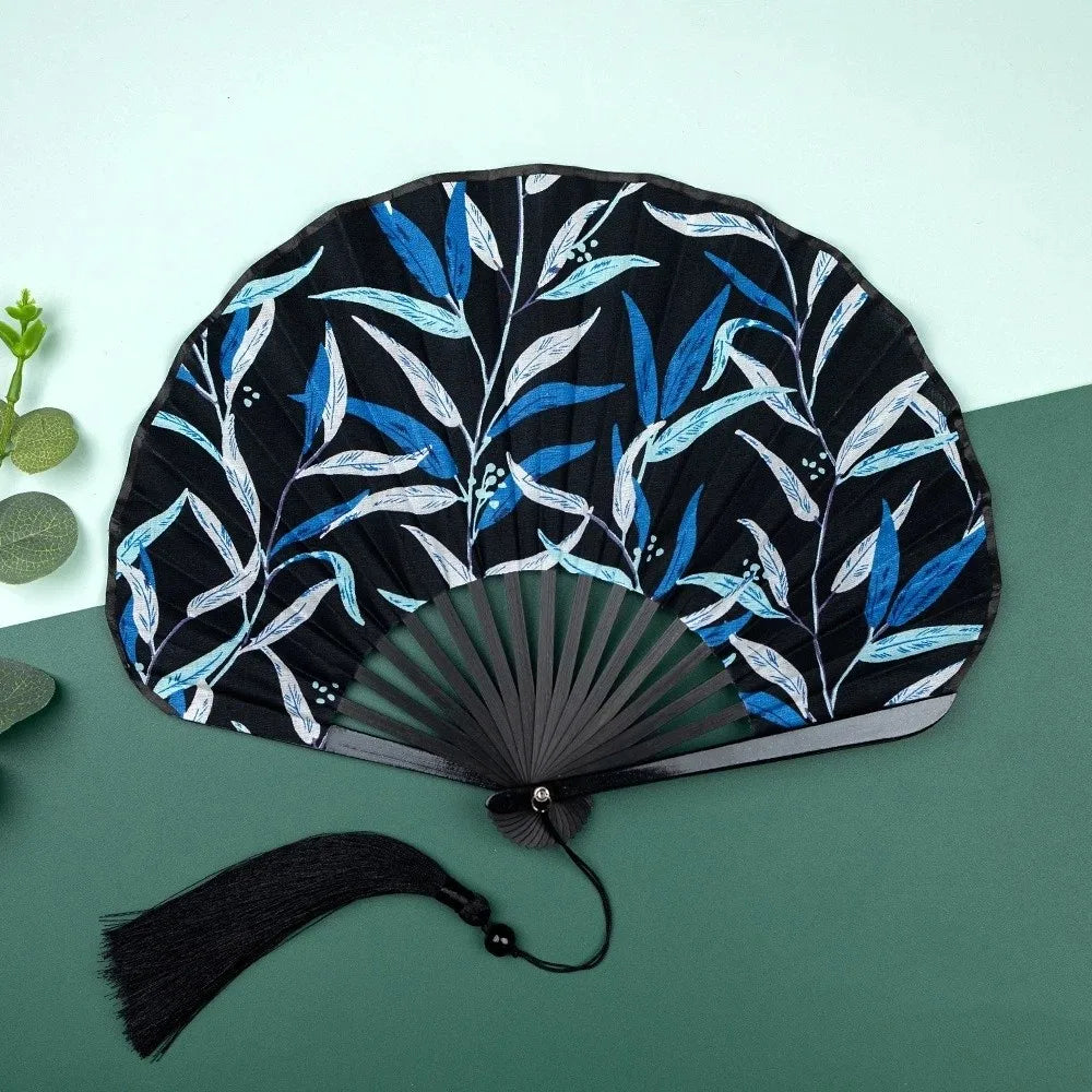 Decorative Retro Mini Shell Fan Lightweight Portable Chinese Style Fan with Tassel Handheld Fan Party Oasis Select Style 6