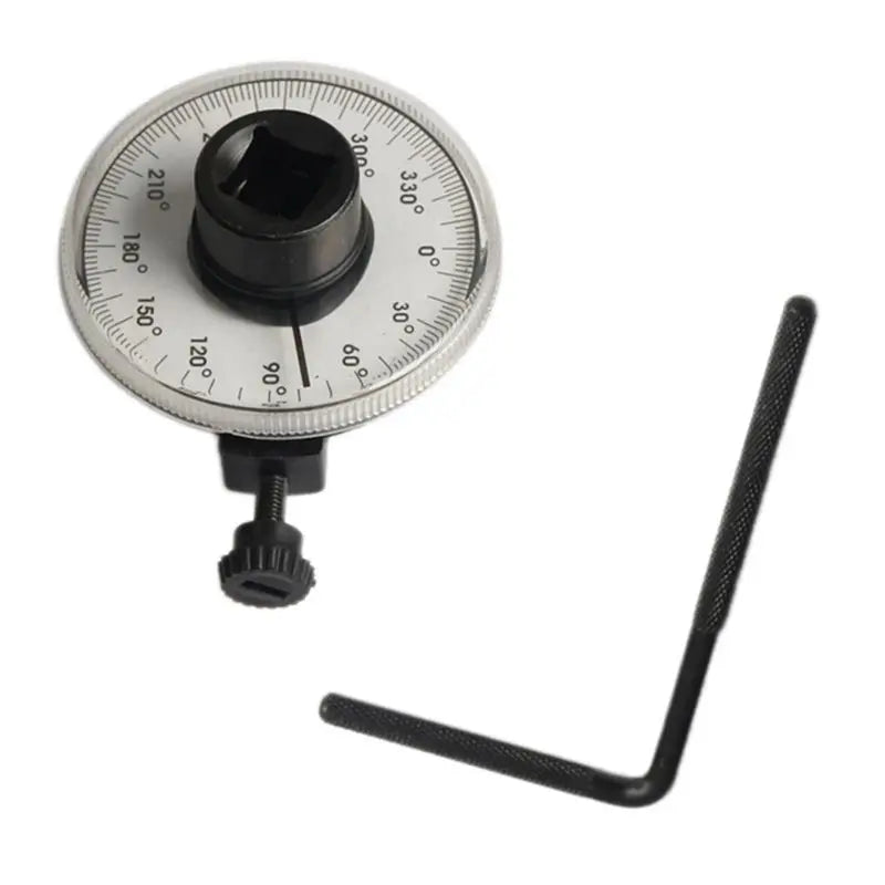 LIKE WISH 1/2 Torque Indexer Angle Gauge Torque Indexer With Clamps Torque Angle Meter Pointer Dial Auto Repair Oasis Select As shown
