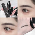 3D Waterproof Microblading Eyebrow Pen 4 Fork Tip Tattoo Pencil, Multi-Fork Wild Eyebrow Pen Precise Natural Liquid Eye Brow Pen Oasis Select 01 black