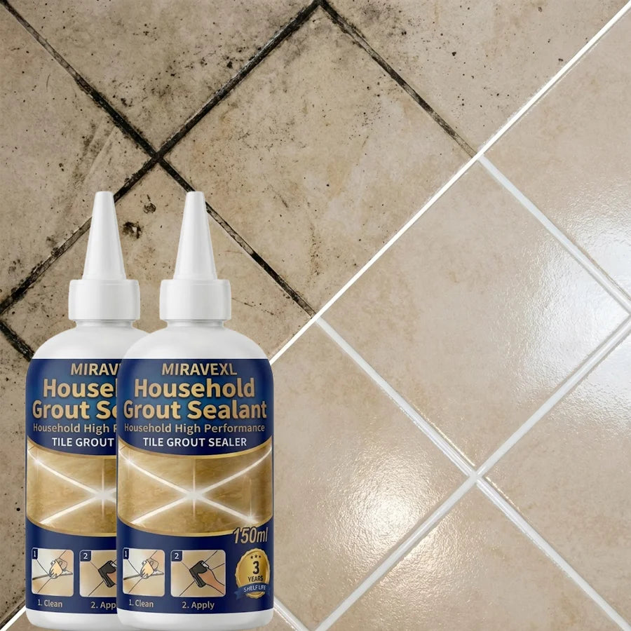 MIRAVEXL Waterproof Grout: Premium Home Tile Joint Filling & Repair Kit (Includes Tools) — Designed for Home Flooring Oasis Select