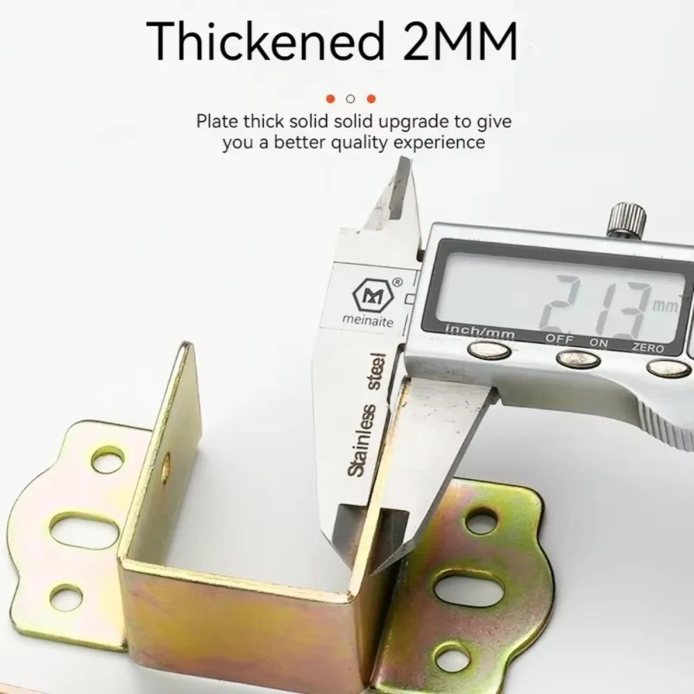 Gifts Thickened Bed Hinge Beams Connector Bed Beam Hook Up Steel Bedstead Furniture Hardware U-shaped Bed Board Fixing Bracket Oasis Select