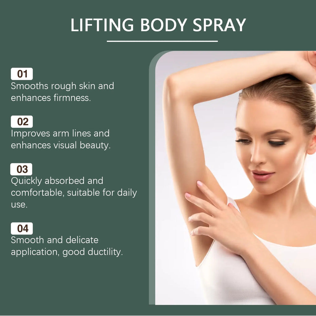 Smoothing Moisturizing Body Spray Collagen Infused Soothe Dry Skin Fast Absorbing Lasting Skin Care Hydrating Lifting Body Spray Oasis Select