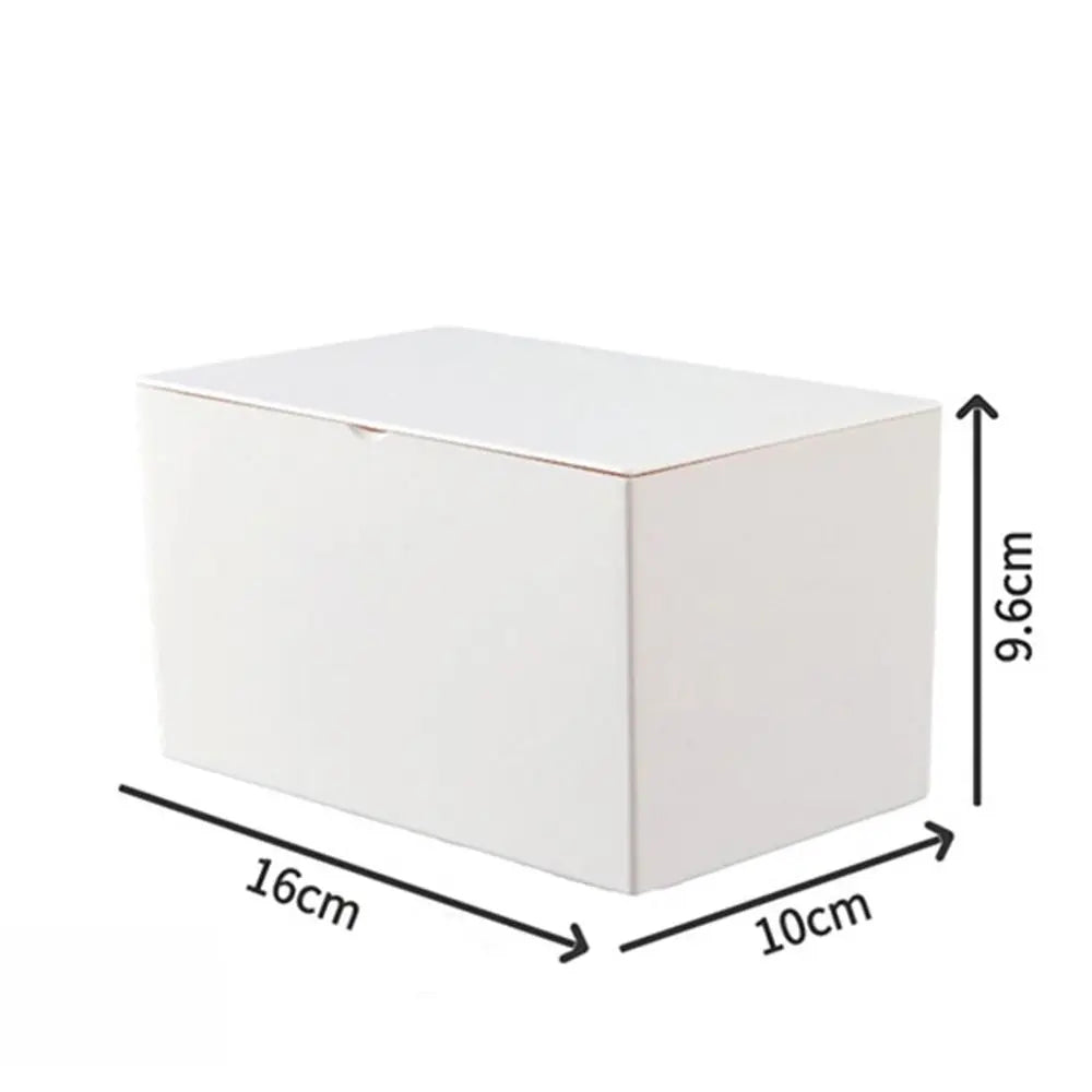 Flip-Top Cotton Swab & Toothpick Storage Box | Clear Plastic