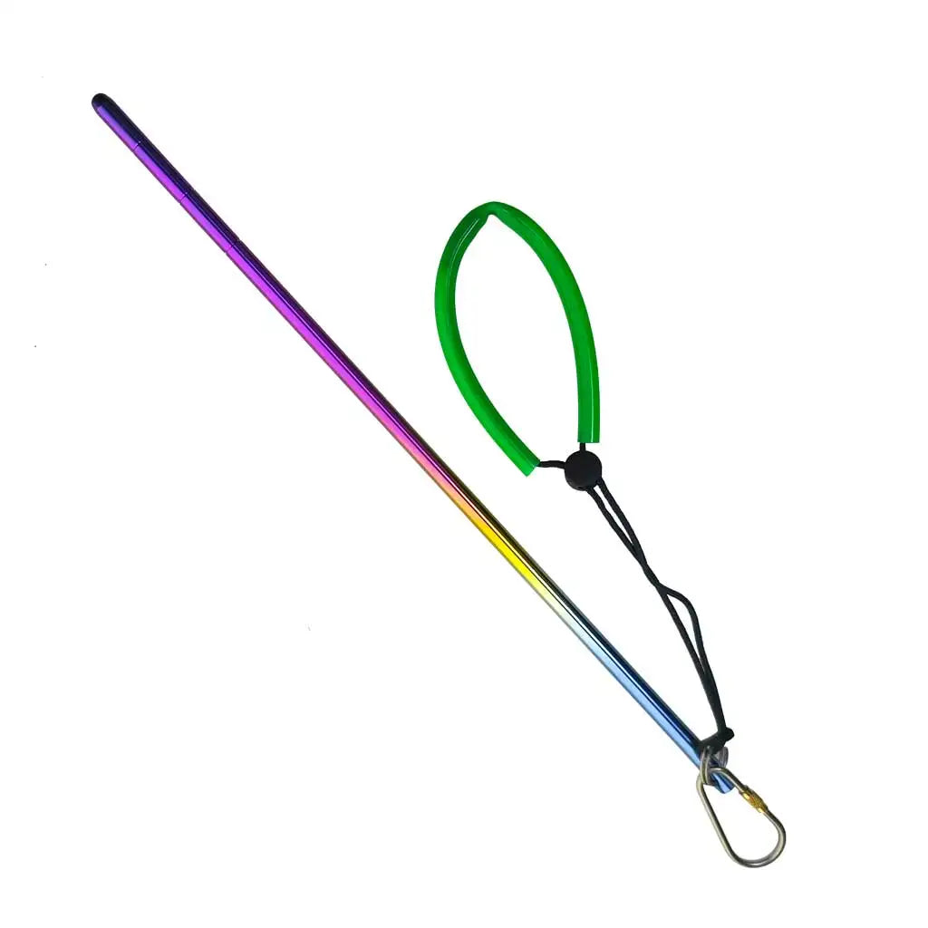 Titanium Scuba Diving 350mm Titanium Alloy Dividing Lobster Stick Pointer Rod With Lanyard Underwater Oasis Select