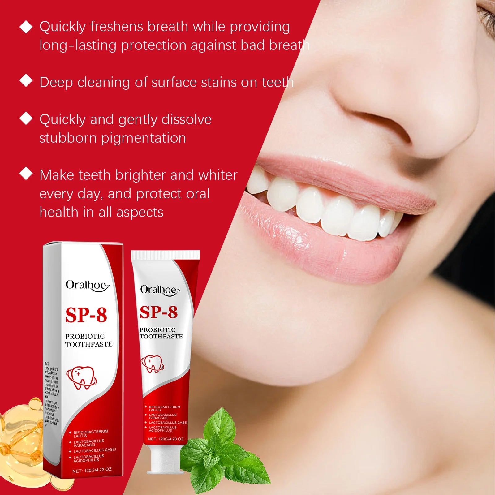 Mint Cleaning Toothpaste Remove Plaque Stains Keep Fresh Breath Improve Oral Care Hygiene Teeth Brightening Toothpastes 120g Oasis Select