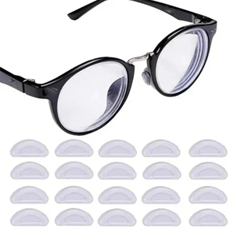 10/20/30/40Pcs Adhesive Nose Pad, Eyeglass Nose Pads Stick On Silicone Anti-Slip For Sunglasses Thin Nose Pads Eyeglasses Oasis Select