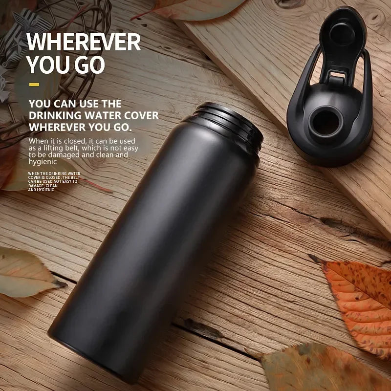 Metal Portable Water Bottle Leakproof Reusable Outdoor Sports Cup for Cycling Hiking Gym Halloween Gift Christmas Gift Travel Oasis Select