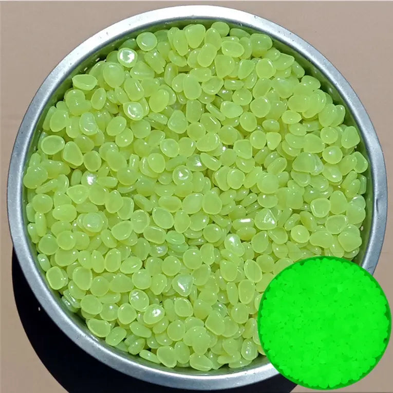 200Pcs Glow in the Dark Garden Pebbles – Path & Aquarium Decor