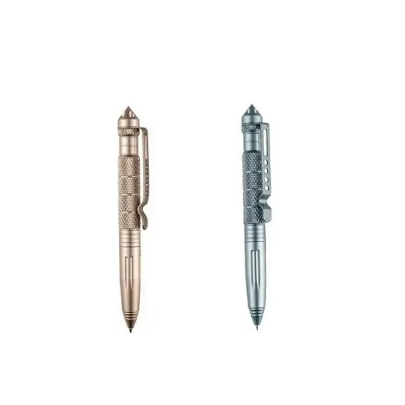 1/2pcs High Quality Metal Military Tactical Pen School Student Ballpoint Pens Emergency Glass Breaker Self Defense Supplies Oasis Select 2pcs mix