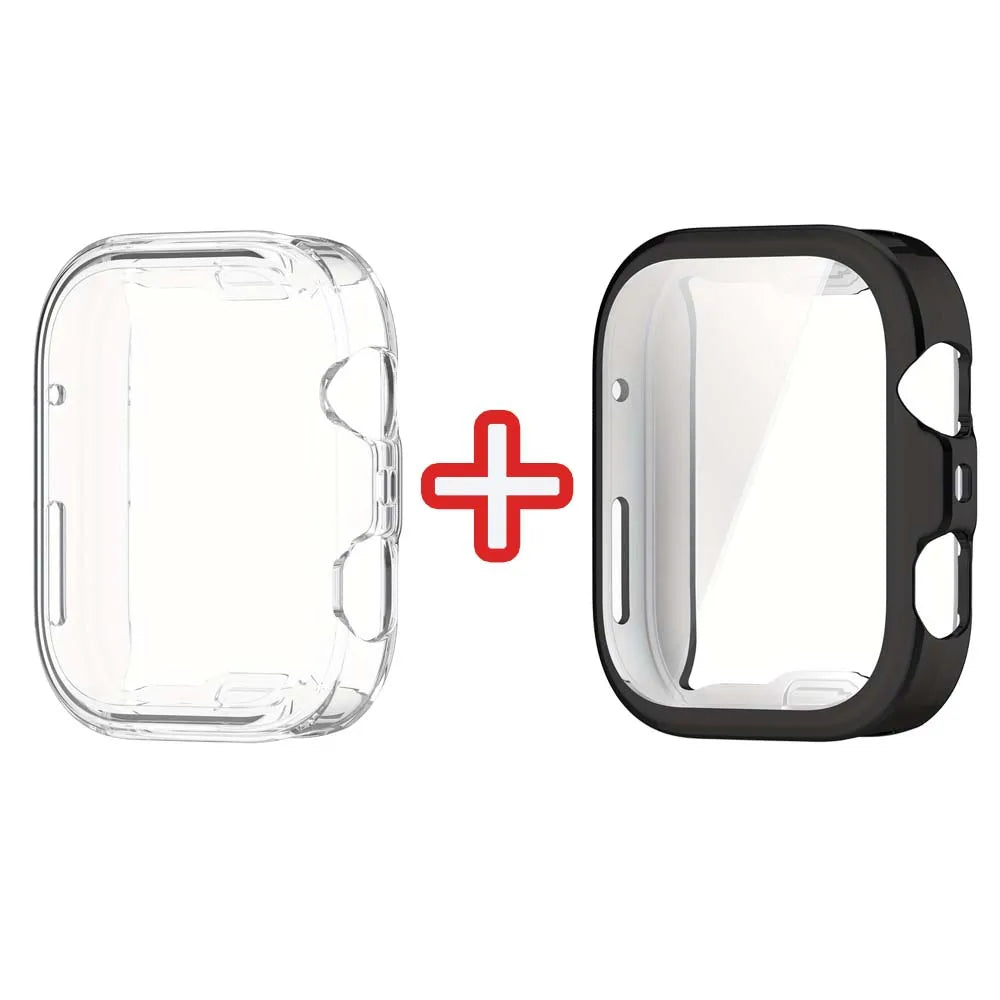 2-Pack TPU Case for Huawei Watch Fit 4 / Fit 4 Pro Full Cover Smartwatch Protective Case Oasis Select Transparent Black Huawei Fit 4
