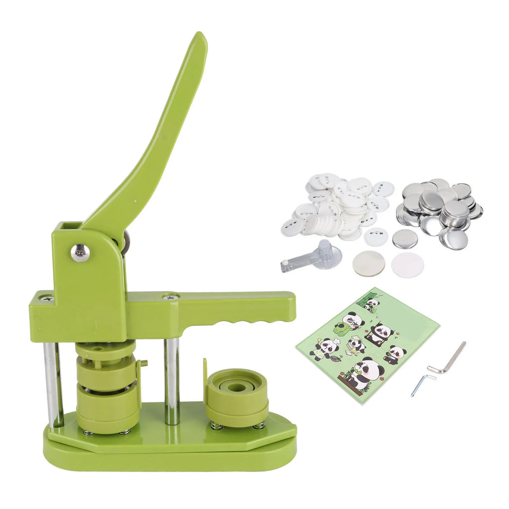 Button Maker Machine 100 Sets Badges Button Pressing Machine for Present Family Button Making Press Machine Oasis Select 32mm