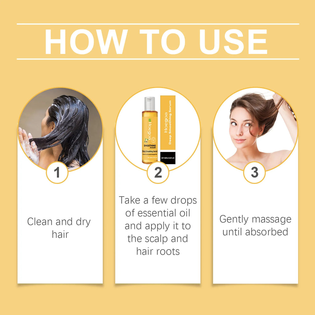 HOEGOA Avocado Hair Growth Oil & Scalp Nourishing Serum 100ml