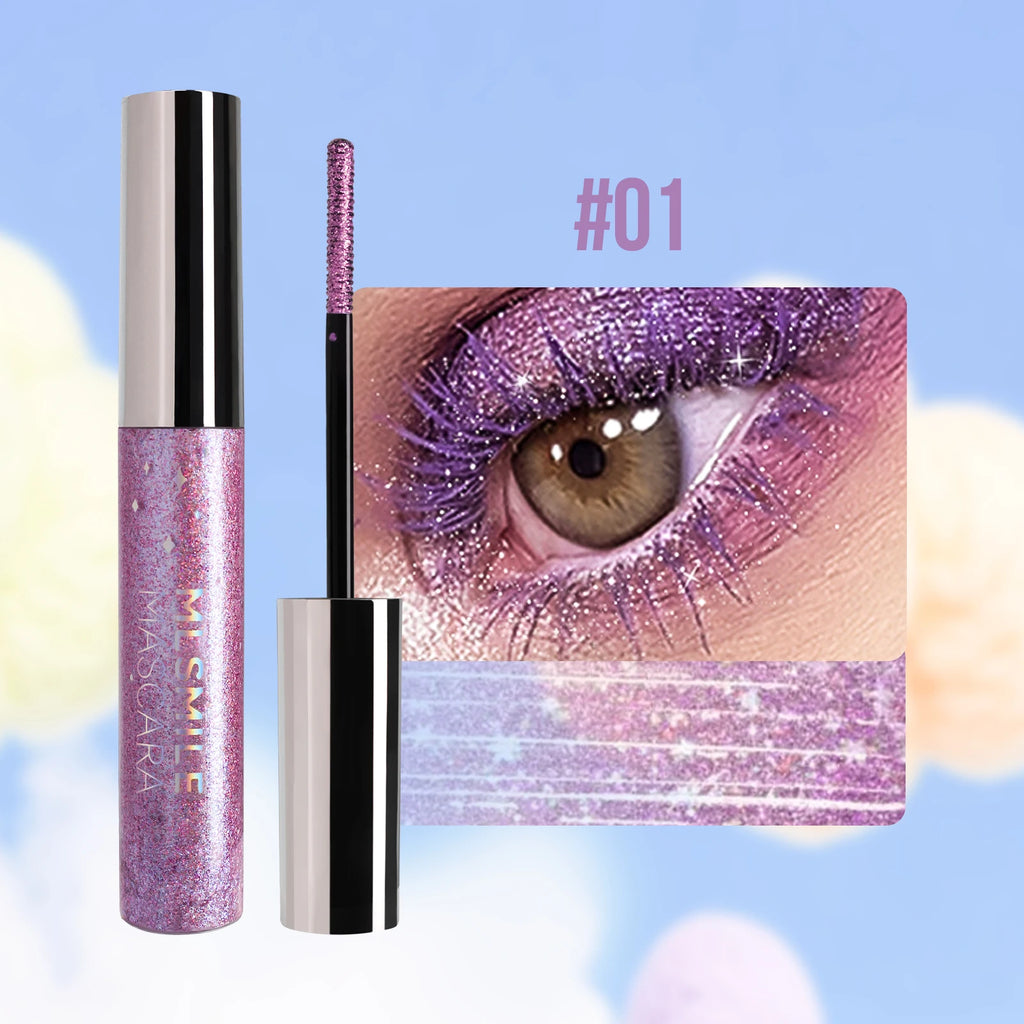 MLSMILE Glitter Pearlescent Mascara – Waterproof & Volumizing