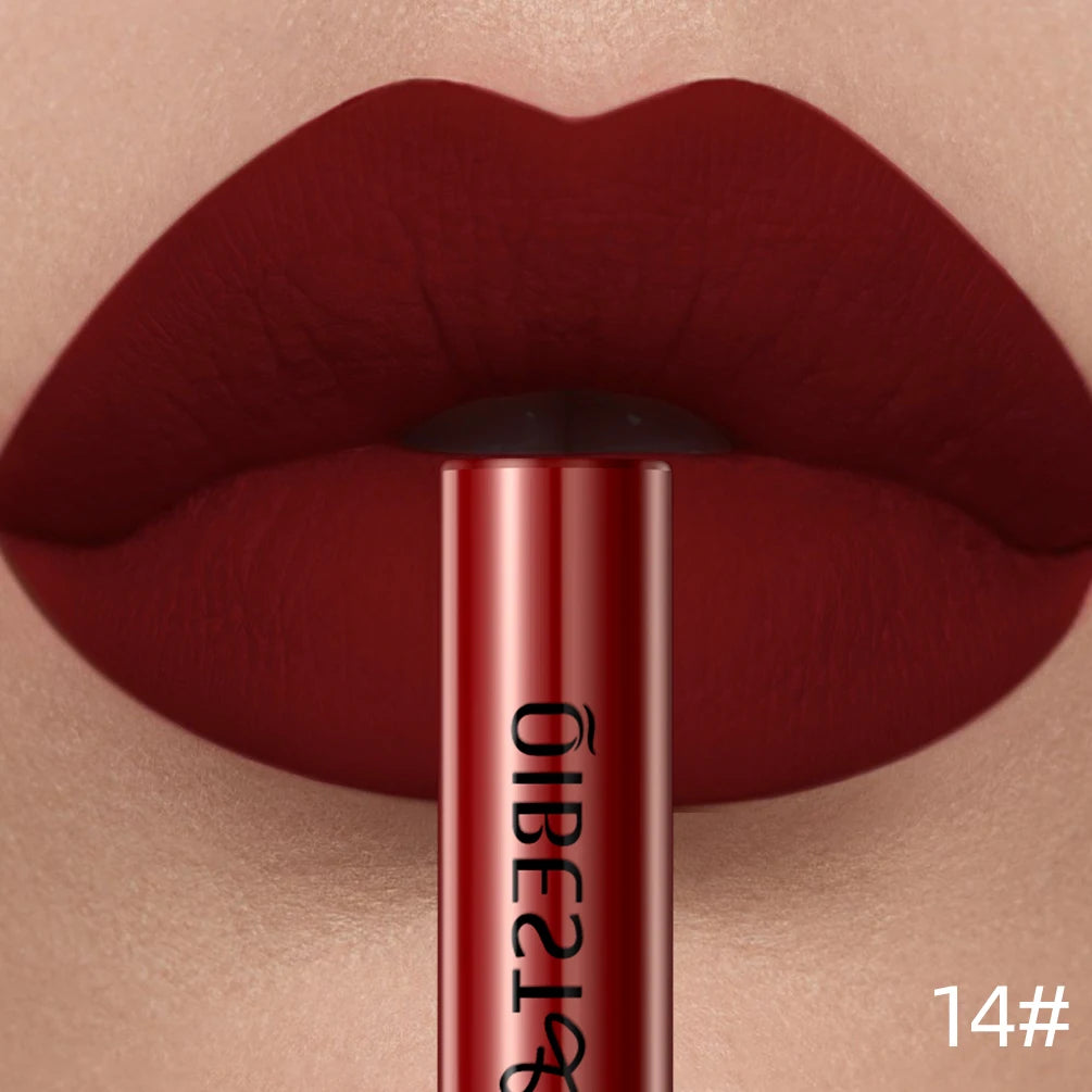 QIBEST Matte Liquid Lipstick – Long-Lasting Velvet Lip Gloss