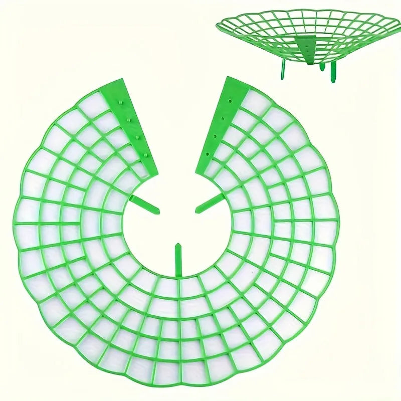 6/12pcs Green PVC Strawberry Support Cage for Vegetable Garden - 3-Legged Plant Protector, and Rot, Easy Assembly Oasis Select 6pcs