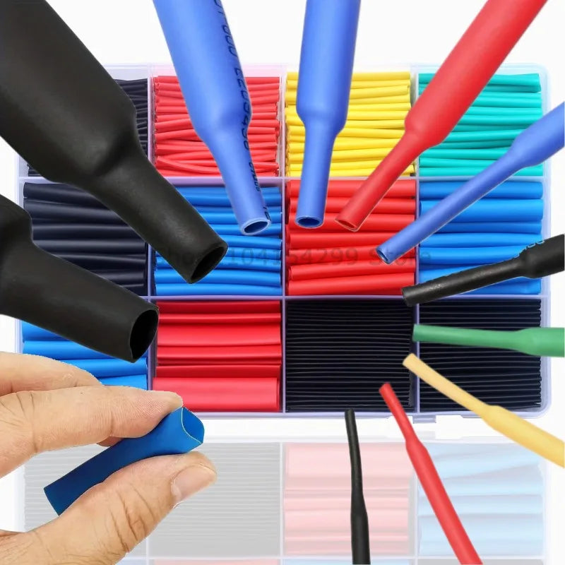 Et Polyolefin Shrinking Assorted Heat Shrink Tube Wire Cable Insulated Sleeving Tubing Set Shrinking Heat Shrinkable Tubing Oasis Select