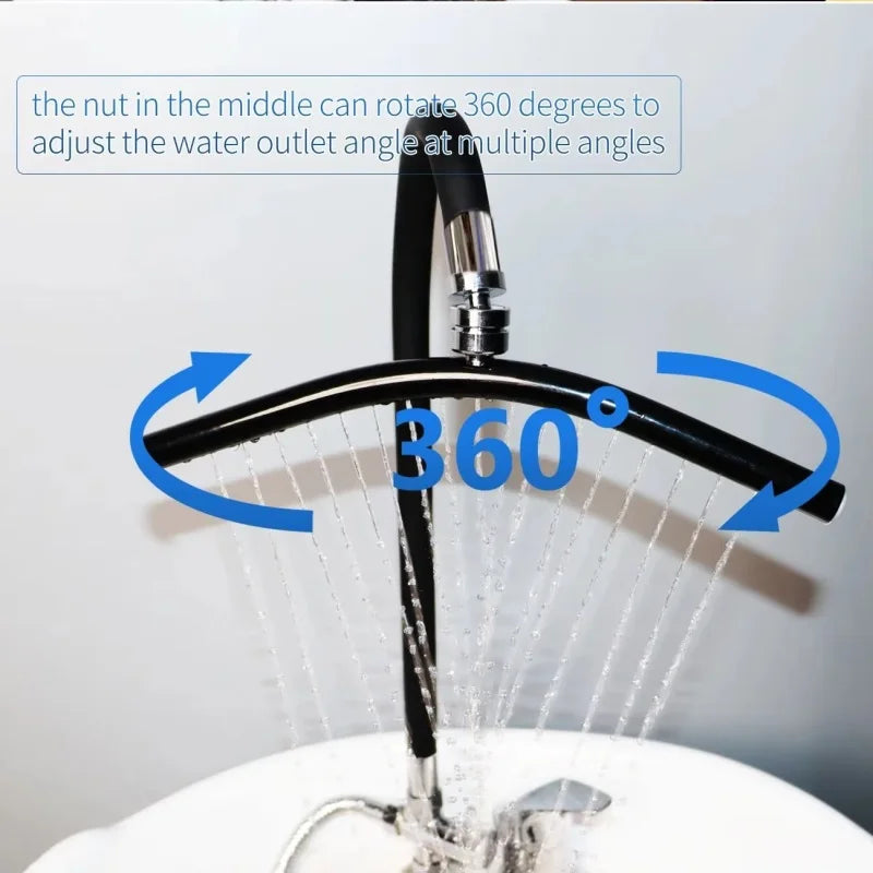 Salon Head Spa Water Frame Head Spa Shower with Water Pump & Heating Function - Shampoo Sink Faucet Kit for Scalp Care Essential Oasis Select