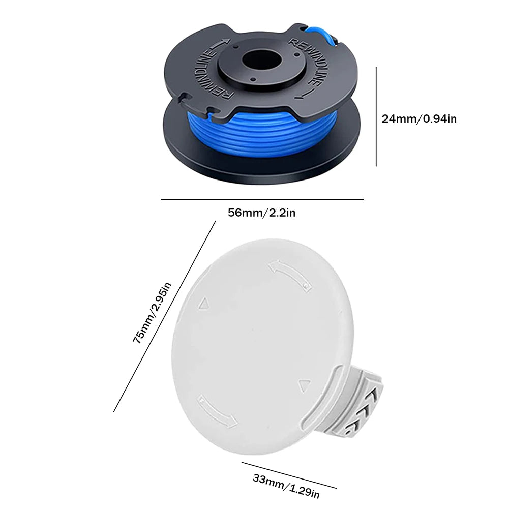 Ryobi AC14RL3A AC14HCA Replacement String Trimmer Spool & Cap Trimmer Spool & Cap Oasis Select