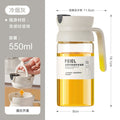 Gravity Oil Pot Automatic Opening and Closing Oil Bottle Household Kitchen Oil-free High Borosilicate Glass Seasoning Bottle Oasis Select Set of 1