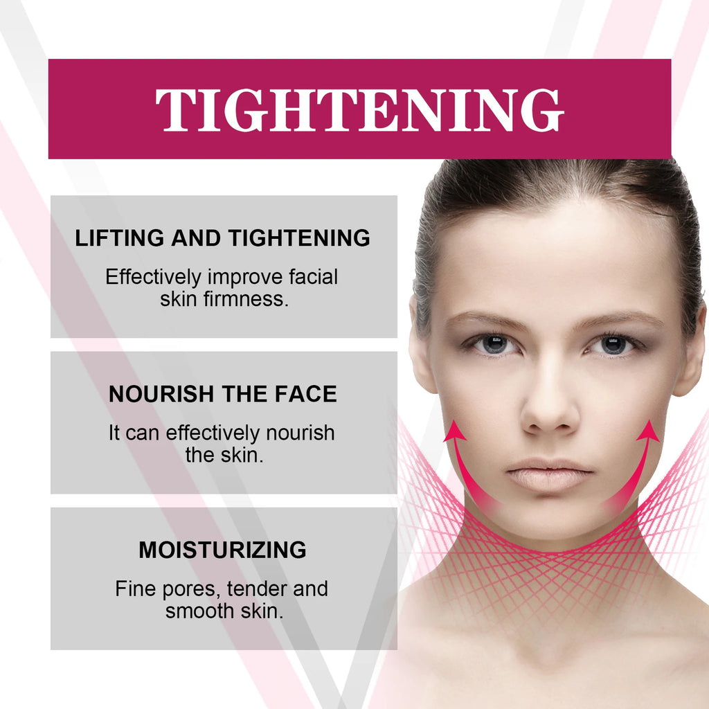 Facial Firming Cream Prevent Skin Sagging Remove Double Chin Increase Cell Elasticity Moisturize Lifting V-Face Massage Lotion Oasis Select