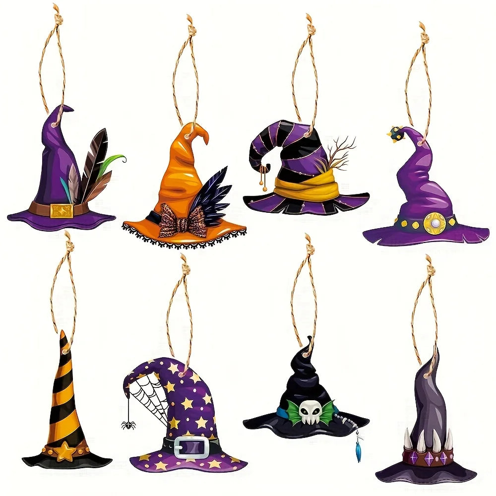 32 sets of Halloween witch hat outfits - Classic paper decorations, perfect for classrooms and celebrations Oasis Select