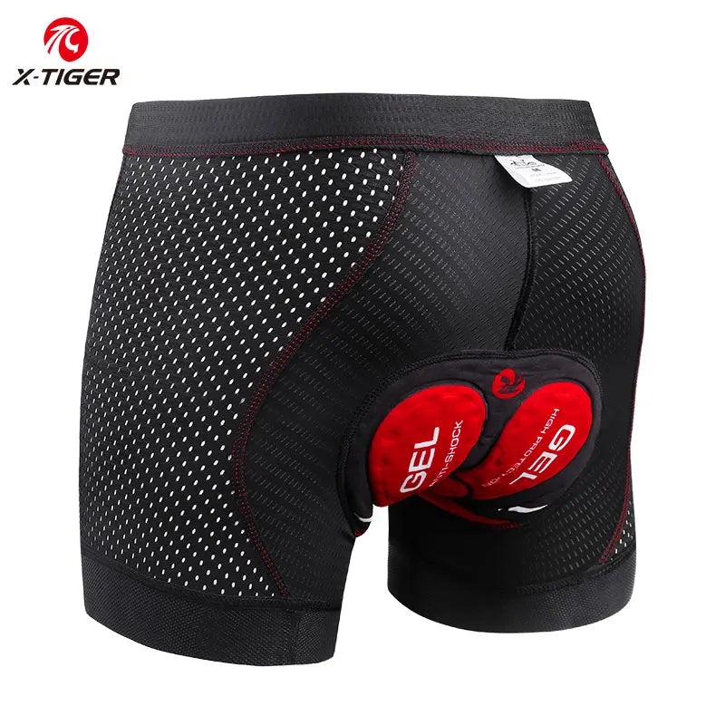 X-TIGER Men's Cycling Underwear Shorts 5D Breathable Gel Pad Bicycle Shorts Mountain Road Bicycle Anti-Skid Leg Clip Shorts Oasis Select