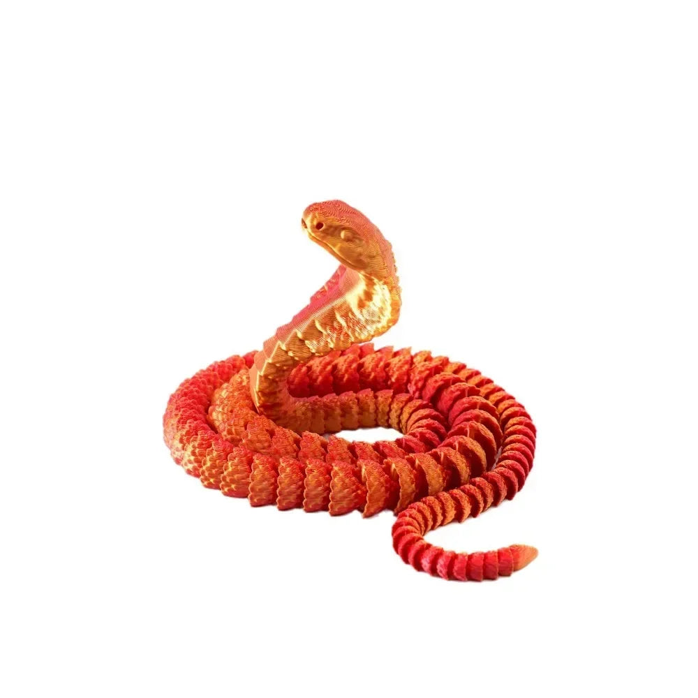 25cm 3D Printed Snake 3D Printed Figure Desk Accessories Toy for Kid 3D Printed Dragon Room Desktop Ornament Office Accessories Oasis Select