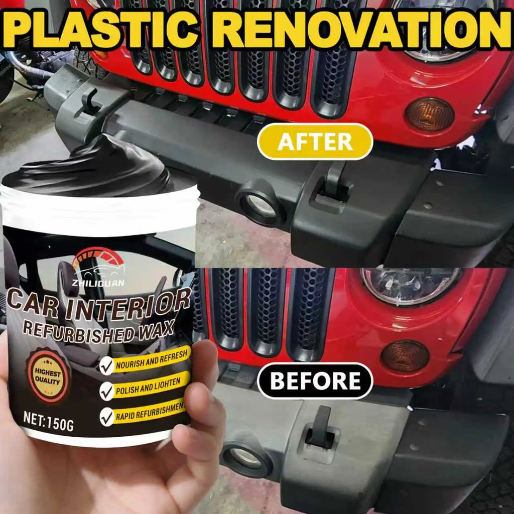 Car Plastic Repair Paste – Dashboard & Tire Restorer Wax
