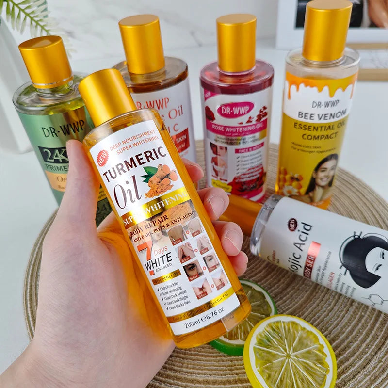 Turmeric Massage Oil – Body SPA, Moisturizing & Scraping 200/300ml Body Massage Oil Oasis Select