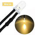 10-Pack 5mm Pre-Wired LED Bulbs DC 12V | 9 Colors, 20cm Cable