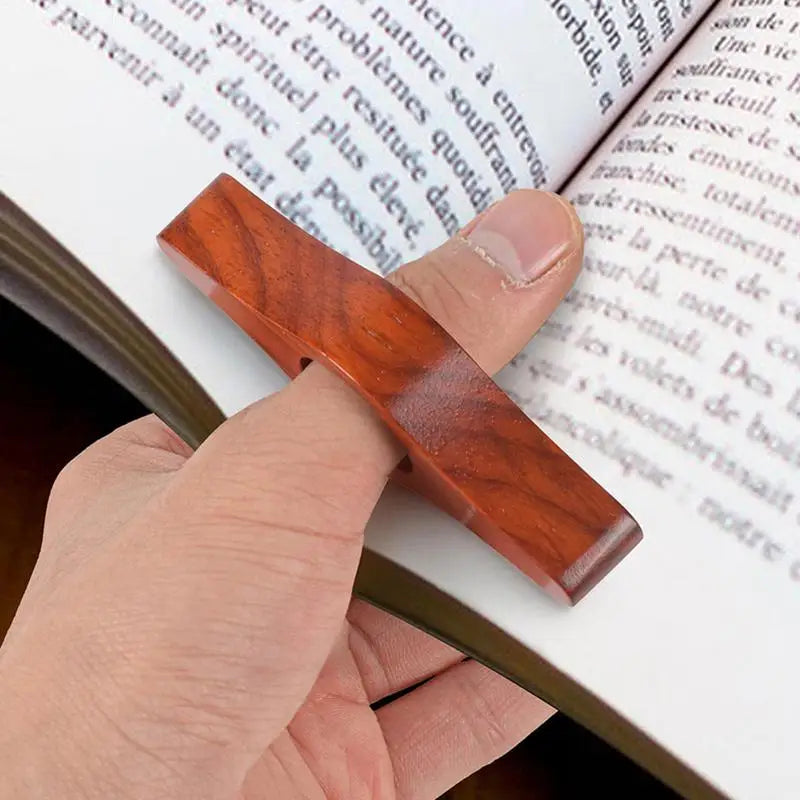 Thumb Book Page Holder Wooden Thumb Bookmark Thumb Ring Page Holder Thumb Book Holder For Reading Lovers Reading Aid Tools Oasis Select
