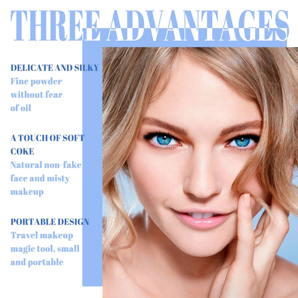 Face Setting Pressed Powder Oil Control Invisible Pores Waterproof Matte Long Lasting Natural Setting Powder Foundations Makeup Oasis Select