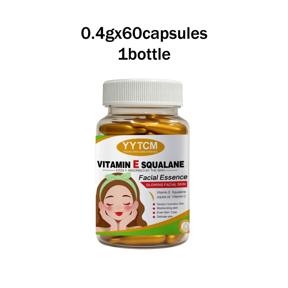 Vitamin E Moisturizing Capsule Essence – Brightening Skin Serum Face Serum Capsules Oasis Select 1bottle 60capsules 0.4gx30capsules