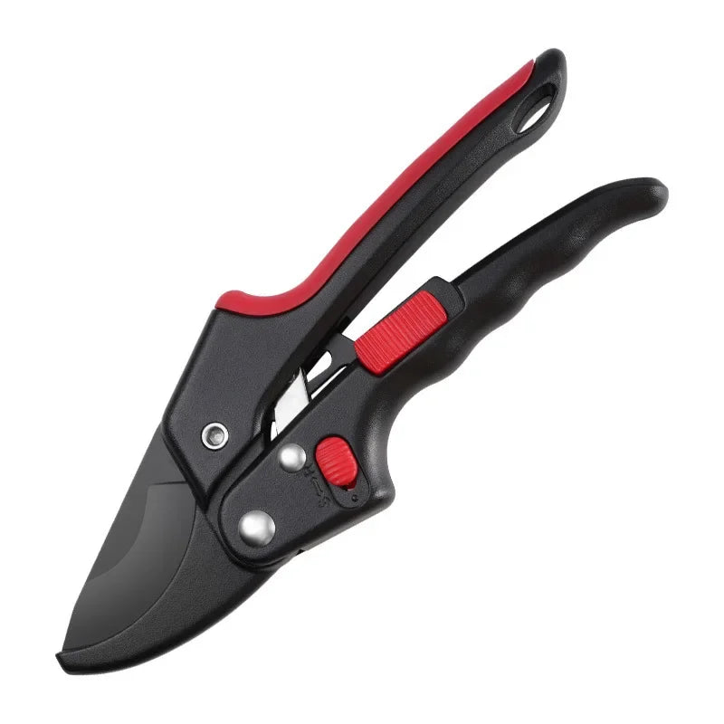 Adjustable Ratchet Skip Garden Pruning Shear SK5 Steel Cutter Labor-saving Gardening Plant Scissor Branch Pruner Trimmer Tools Oasis Select Ratchet shear