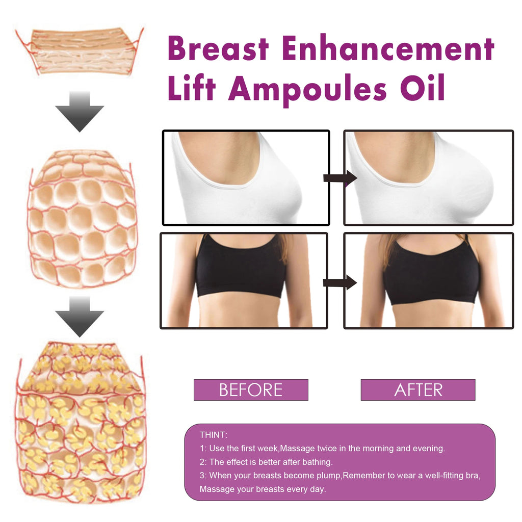 Beautiful Bust Ampoule Essence Gentle Moisturizing, Firming, Plumping, Full and Lifting Breast Care Essence Oasis Select