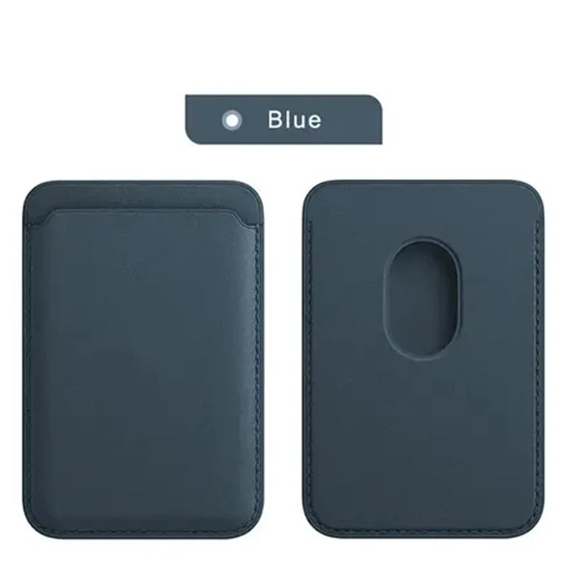 Leather Wallet Case For iPhone 15 Pro Max Magsafe Wallet Leather Compatible For iPhone 14 13 12 Card Holder with MagSafe Magnet Oasis Select Blue
