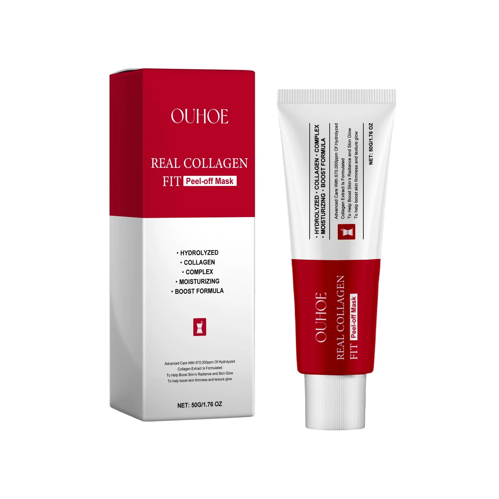 Collagen Wrapping Peel Off Facial Mask, Deeply Hydrating Glowing For Elasticity Skin Collagen Overnight Wrapping Mask Skin Care Oasis Select 50g