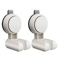 Punch-free Suction Cup Shower Bracket Fixing Artifact Removable and Adjustable Bathroom Shower Rack Shower Head Accessories Oasis Select White-2pcs