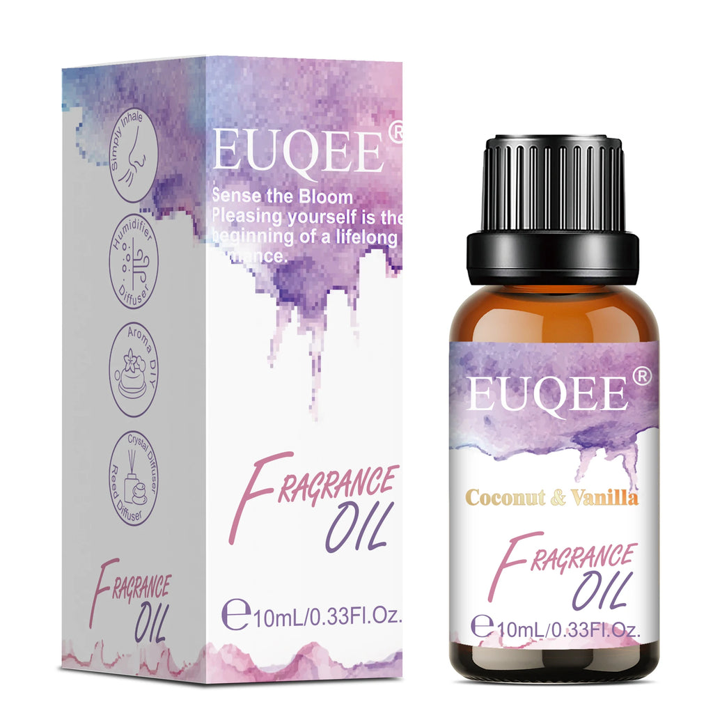EUQEE 10ml Aromatherapy Fragrance Oil for Diffuser | 6 Scents