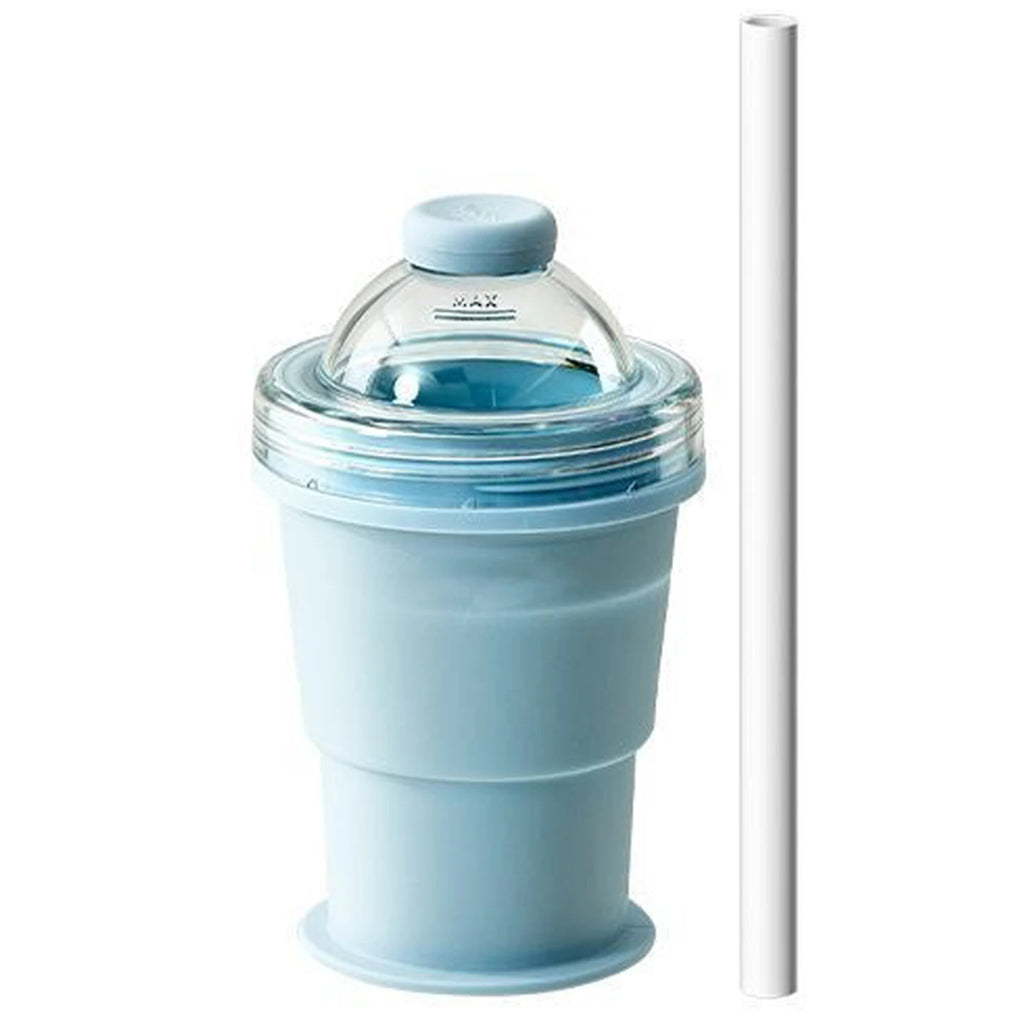 2-in-1 Collapsible Silicone Ice Ball Maker Cup | Foldable Tumbler