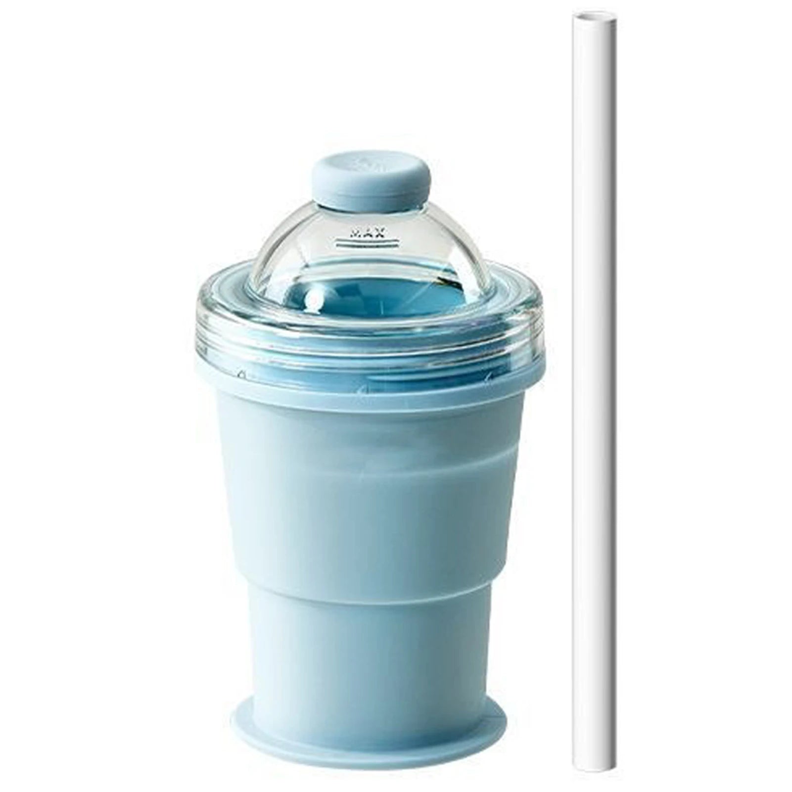 2-in-1 Collapsible Silicone Ice Ball Maker Cup | Foldable Tumbler