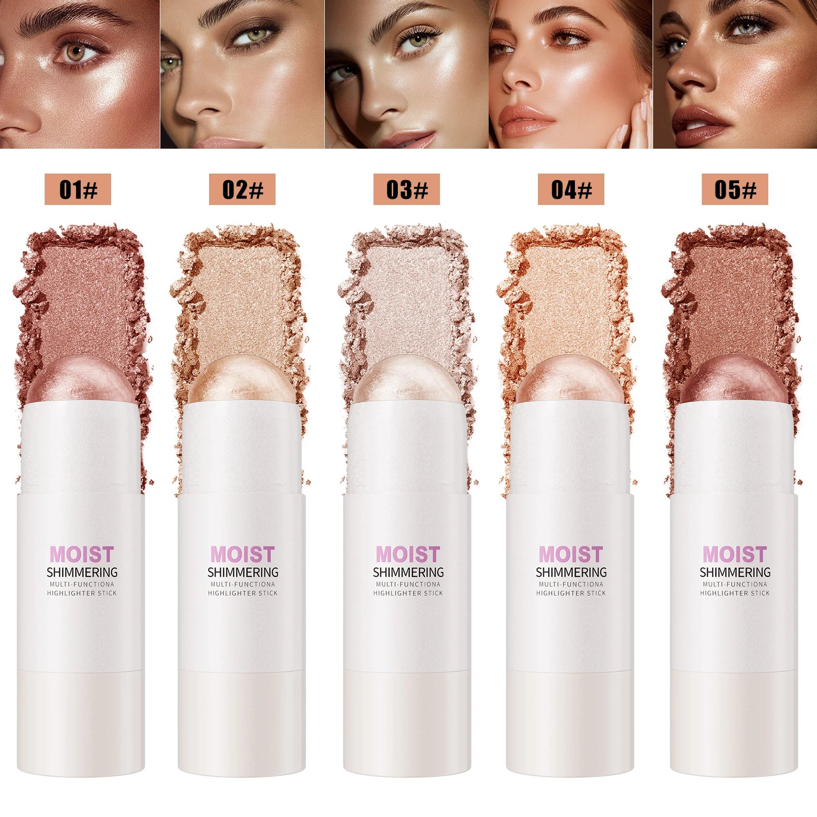 Hello Kiss Glowup Highlighter Stick – Buildable Face Contour