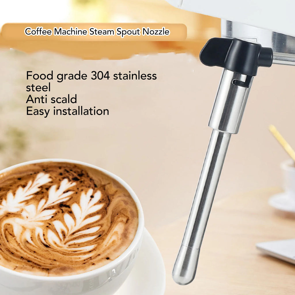 Coffee Machine Steam Spout Coffee Machine Steam Wand Stainless Steel Coffee Maker Steam Spout Nozzle Tip Replacement for EC685 Oasis Select