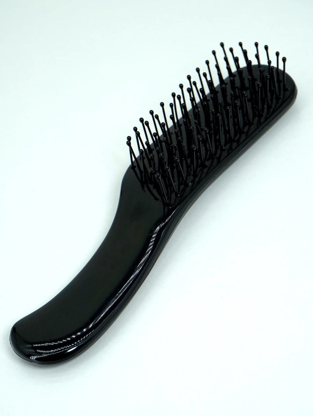 Compact Black Paddle Hair Brush – Ergonomic Soft Bristle Brush Paddle Hair Brush Oasis Select