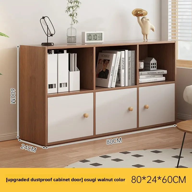 Bookcase Household Bookshelf Shelf Kindergarten School Bag Cabinet Living Room Grid Cabinet Storage Cabinet Large Capacity Oasis Select