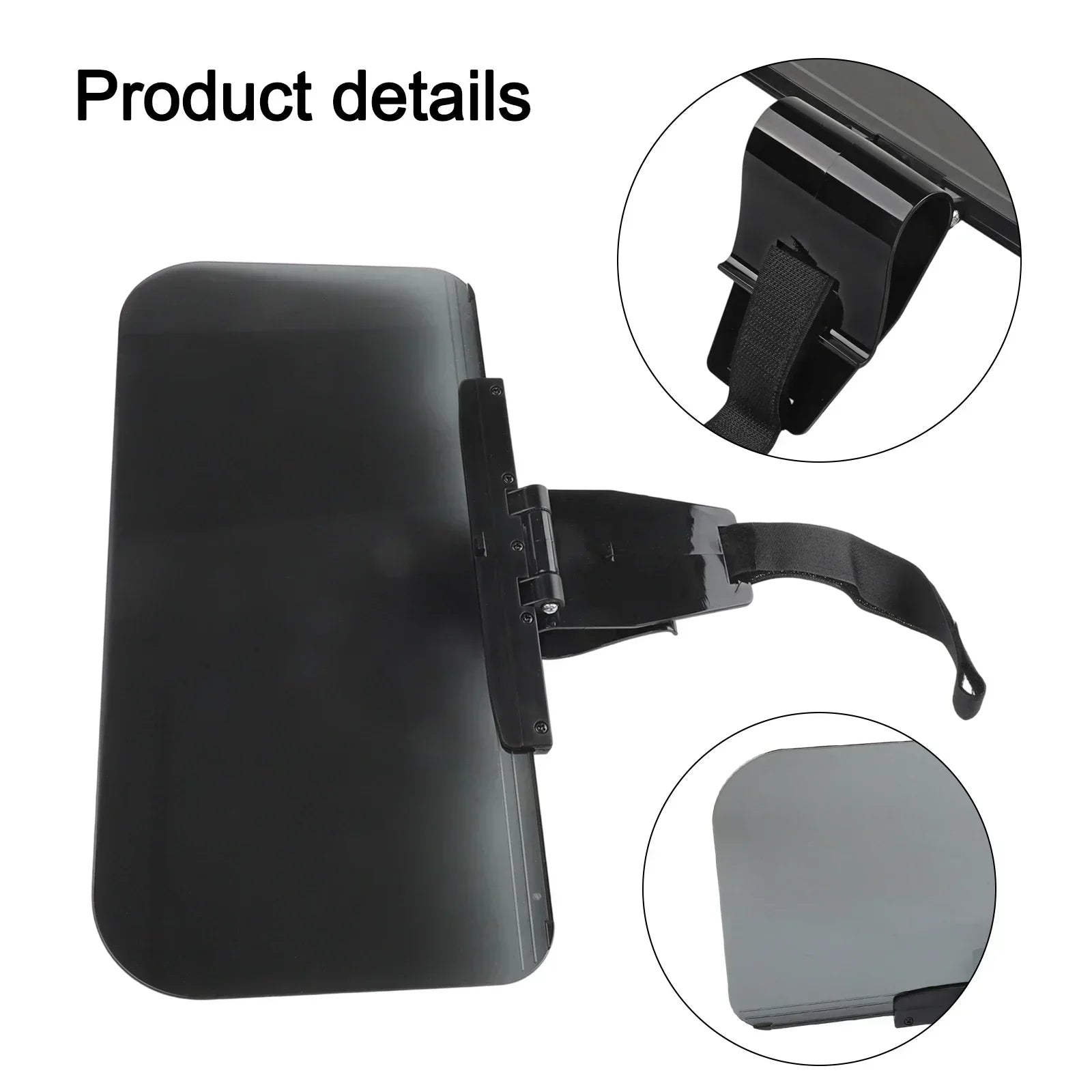 Adjustable Sun Visor Anti-Glare Shield Filter Strong Sunlight Maintain Mental Concentration Sunshade 345 165 Mm Oasis Select
